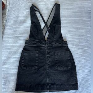 Free People Old School Love Denim Dungaree Pinafore Dress